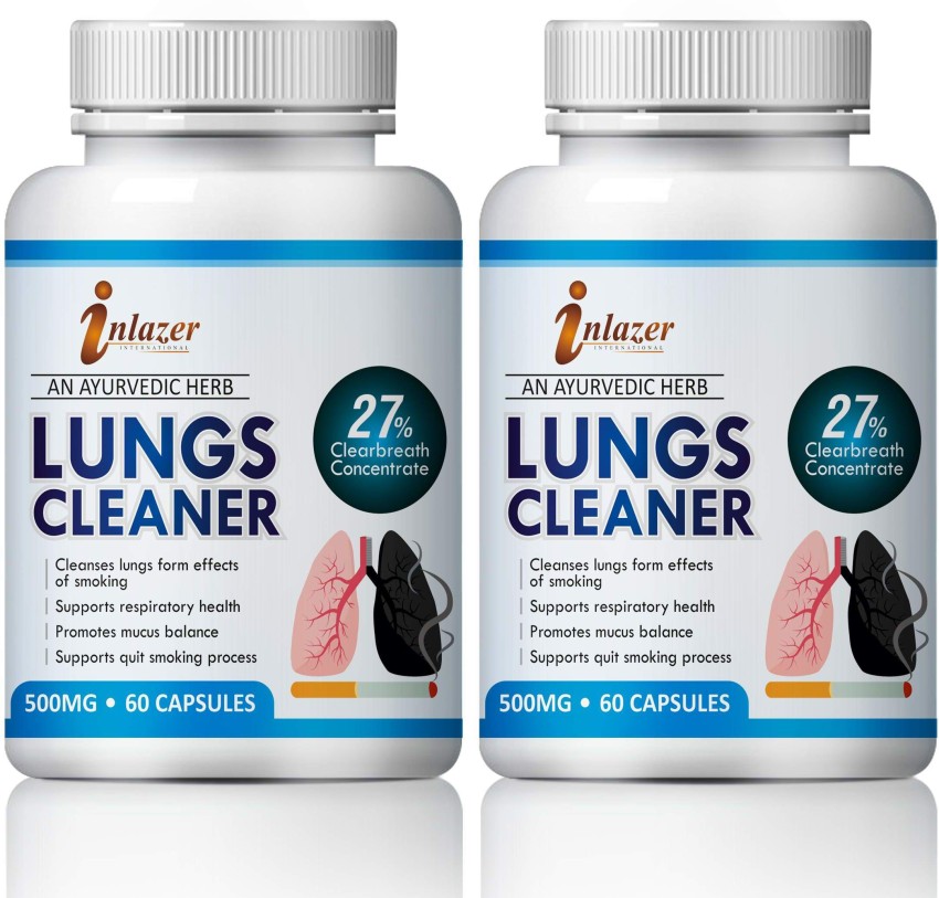 inlazer Lungs Cleaner Organic Pills To Detoxifies Lungs Against Mucus,  Sputum & Tars Price in India - Buy inlazer Lungs Cleaner Organic Pills To  Detoxifies Lungs Against Mucus, Sputum & Tars online