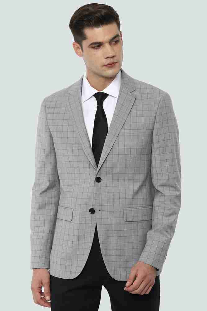 LOUIS PHILIPPE Checkered Single Breasted Formal Casual Men Blazer