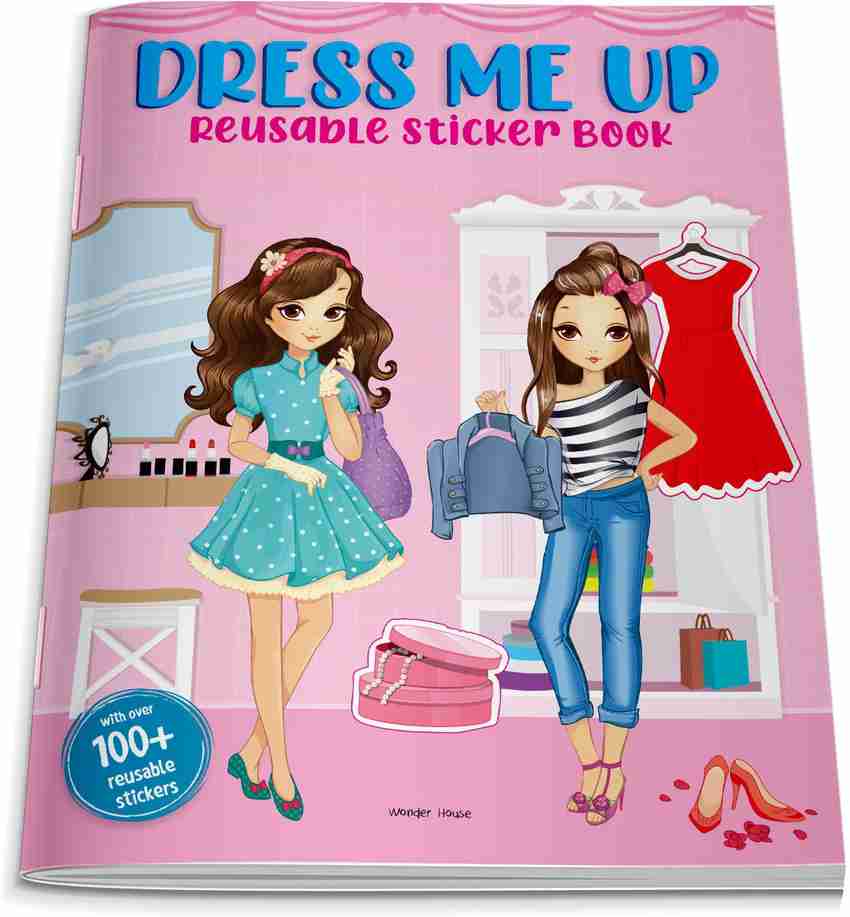 Dress up doll sticker book new arrivals