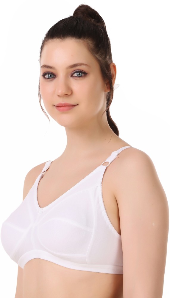 Buy winsure Woman's Non Padded Non Wired Seamed Cotton Bra Combo