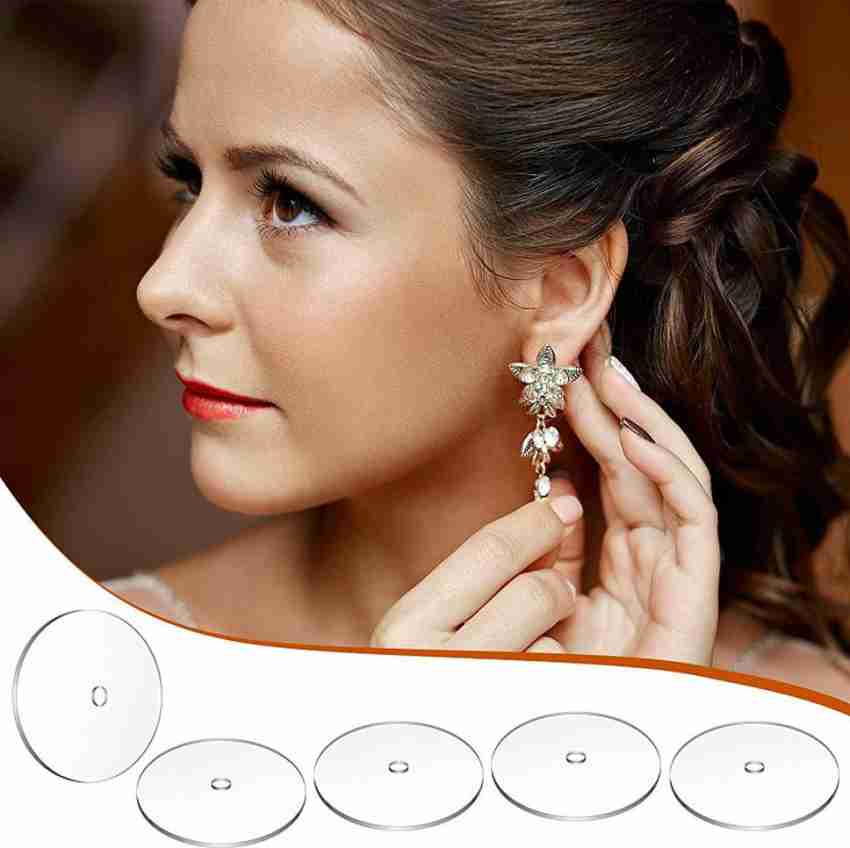 Golden Earring Backs with Silicone Pad Earring Studs, Studs with Pad Rubber Earring  Backs Stoppers at Rs 0.8/piece, Earring Posts in New Delhi