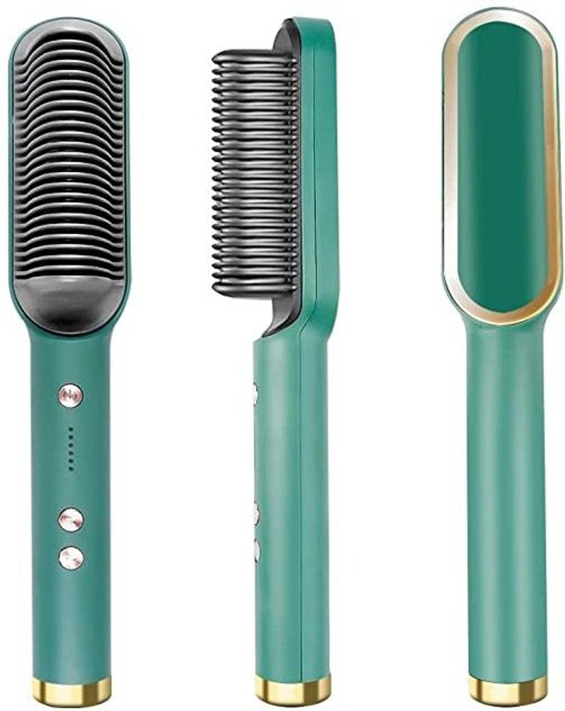 HIRNAYA Hair Straightener machine Brush PTC Heating Electric Straightener Hair Straightener Comb for Women Men Hair Styler Straightener Multicolor Hair Straightener Brush HIRNAYA Flipkart