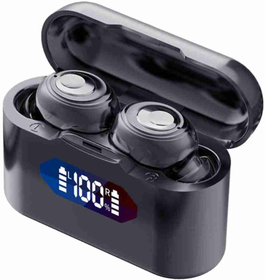 Enacfire Bluetooth Earbuds with 20 hours play time and Digital Display Charging Case Bluetooth Headset