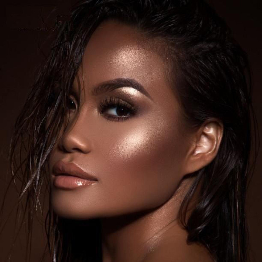 Highlighter makeup deals for brown skin