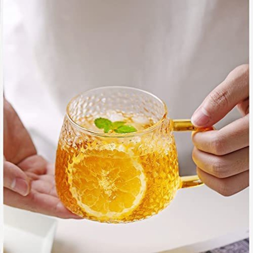 skyunion Glass Single Lemon Tea Cup Glass Green Tea Glass with