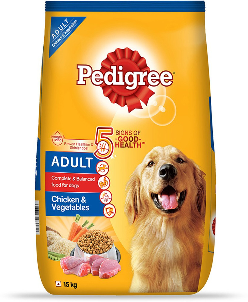 Pedigree chicken and online vegetables 15kg price