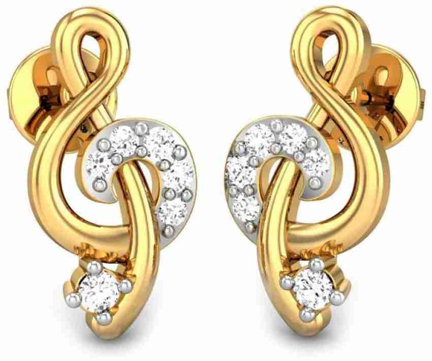 Candere by Kalyan Jewellers Cubic Zirconia Collection Yellow Gold