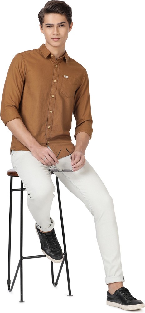 light brown shirt matching pant