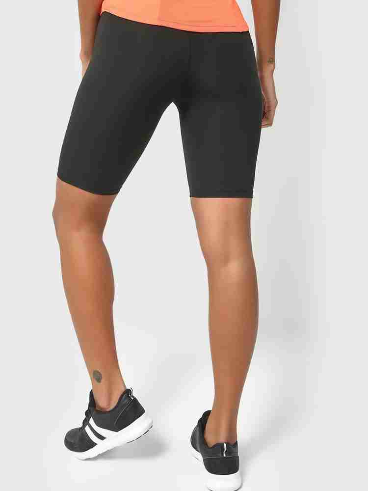 One Zero By Koovs Solid Women Black Sports Shorts Buy One Zero
