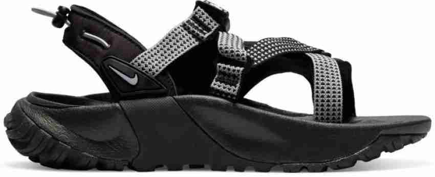 Nike black store denim sandals