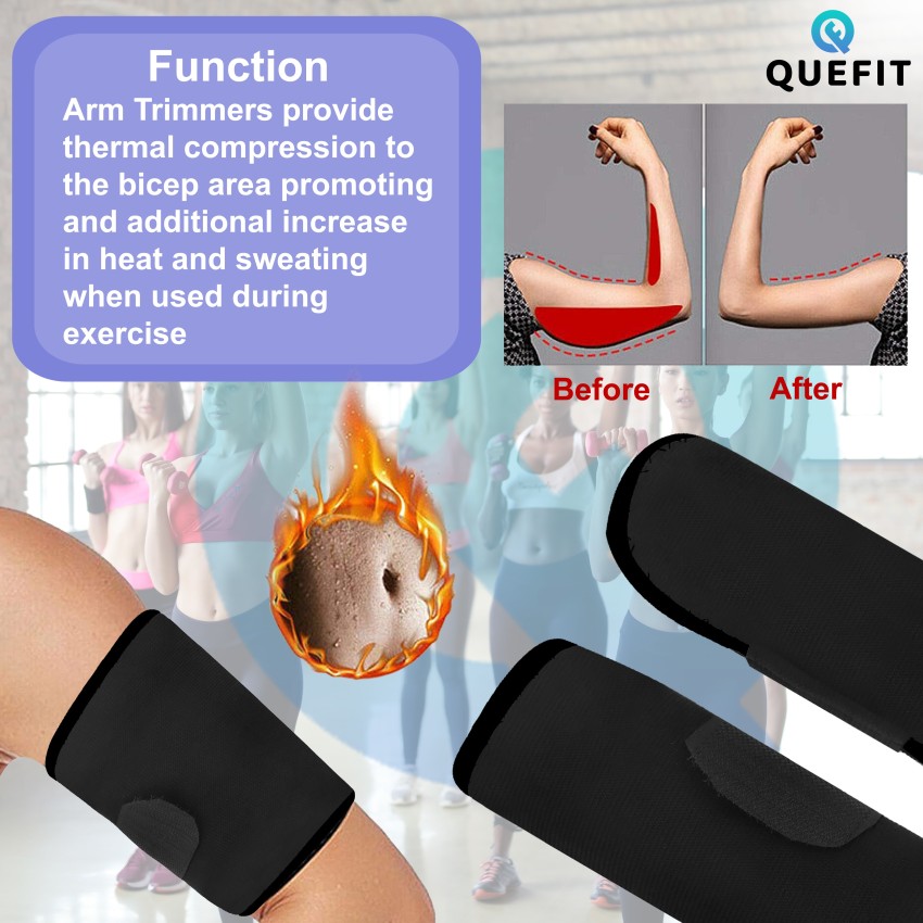Quefit Premium Upper Arm Shaper Belt Non-Tearable Weight Loss