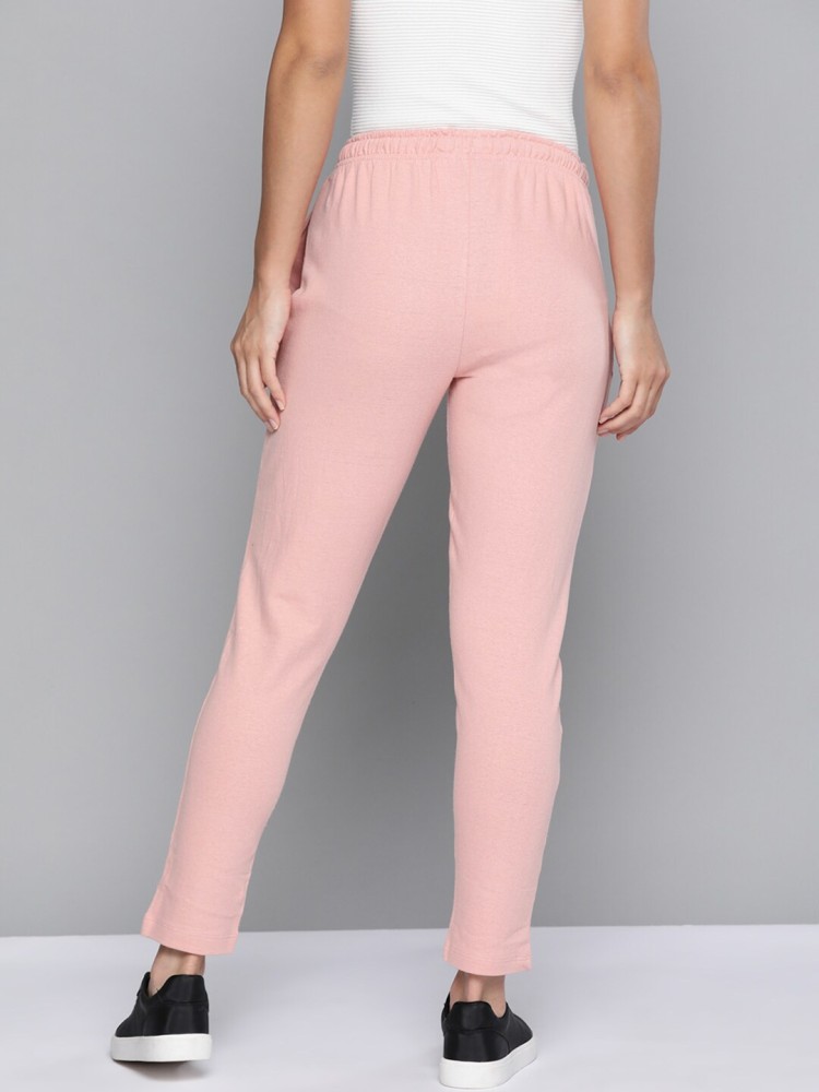 HARVARD Self Design Women Pink Track Pants - Price History