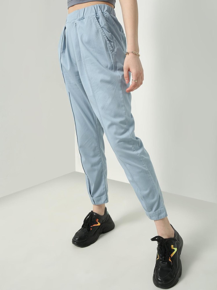 Koovs Slim Fit Women Blue Trousers Buy Koovs Slim Fit Women Blue Trousers Online at Best Prices in India Flipkart