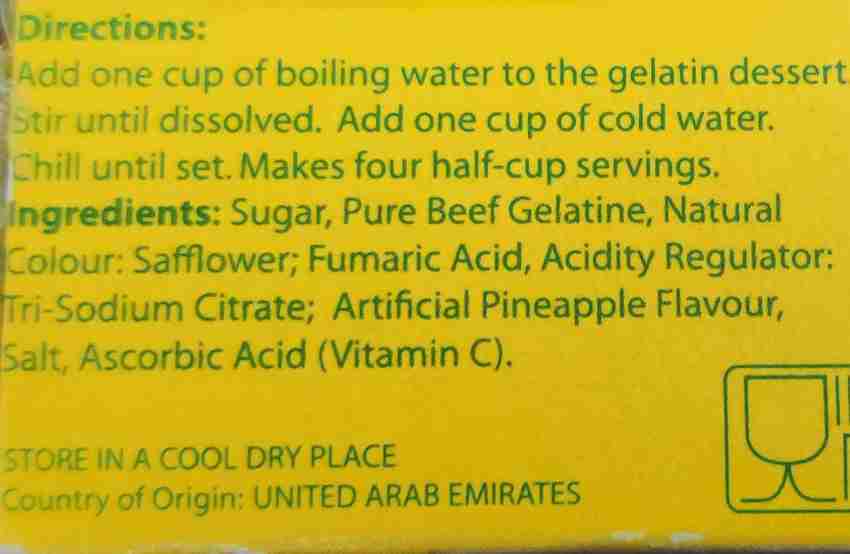 Green's Pineapple Jelly Gelatin Dessert 80gms Imported ( UAE