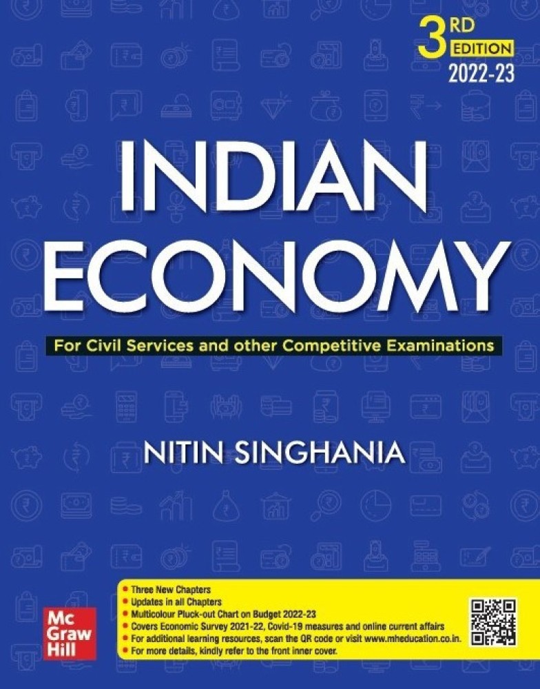 Indian Economy by Ramesh Singh 14 edition, Mcgraw Hill, Civil Service Exam
