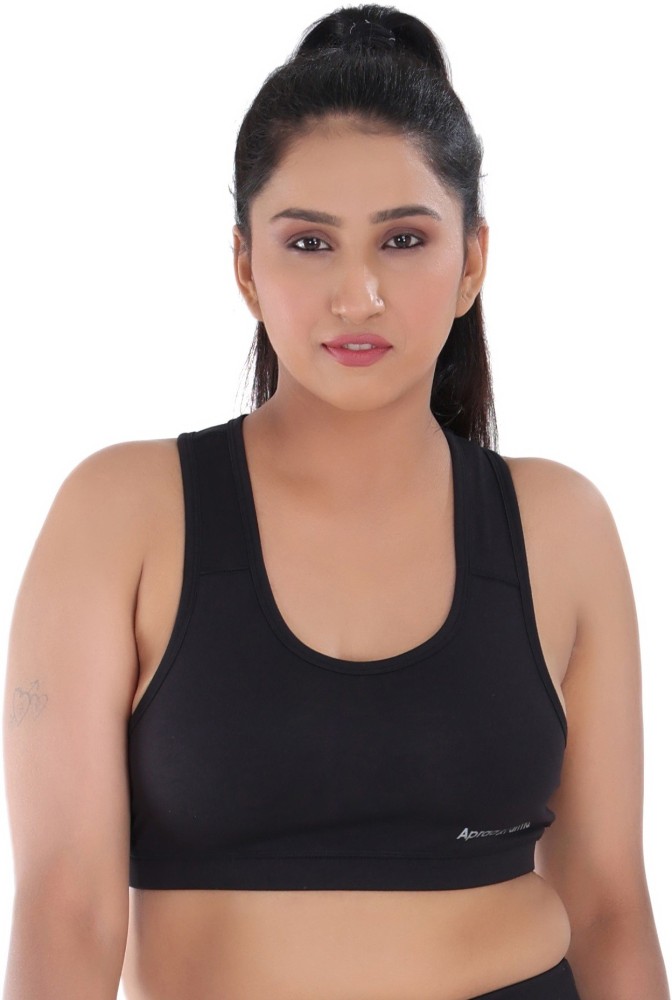 Buy online Black Solid Sports Bra from lingerie for Women by Zelocity By  Zivame for ₹1199 at 40% off