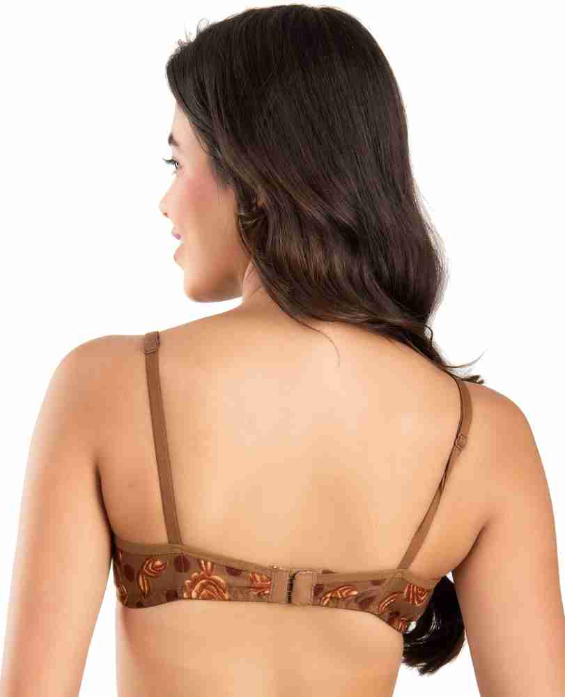 FIMS Women Cotton Bra, Full Coverage Non-Padded, Pack of 1, Brown Cup-B  Women T-Shirt Non Padded Bra - Buy FIMS Women Cotton Bra, Full Coverage  Non-Padded, Pack of 1, Brown Cup-B Women