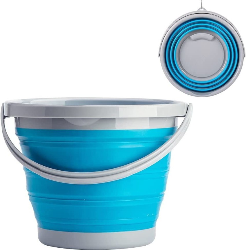 RABJET Foldable Bucket,Collapsible Bucket with Strong Folding Bucket  Flexible, Compact 10 L Silicone Bucket Price in India - Buy RABJET Foldable  Bucket,Collapsible Bucket with Strong Folding Bucket Flexible, Compact 10 L  Silicone
