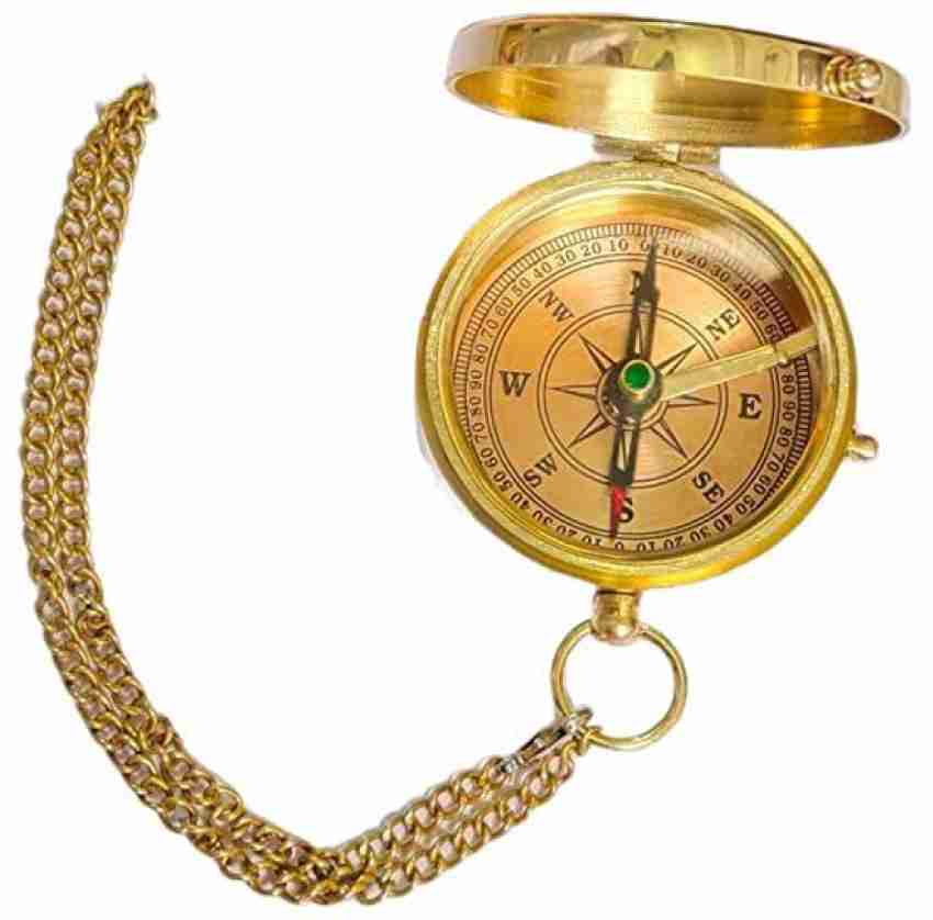 Navigator Antique Brass Compass, Travel Accessories