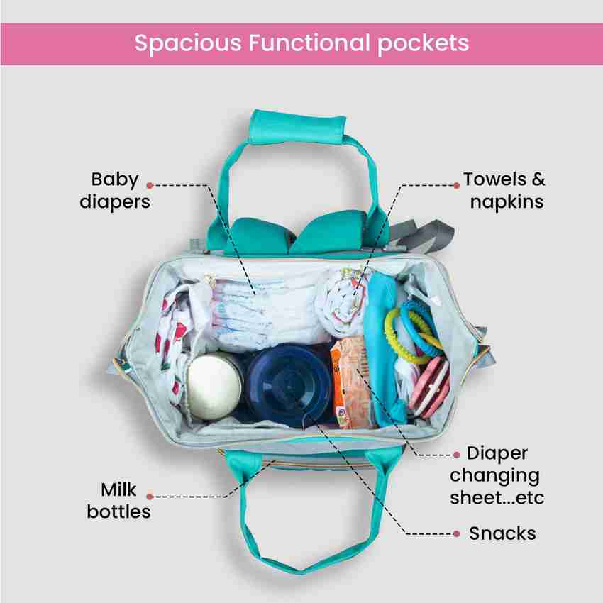 Baby Story Waterproof Baby Diaper Bag Multipurpose Maternity Bag