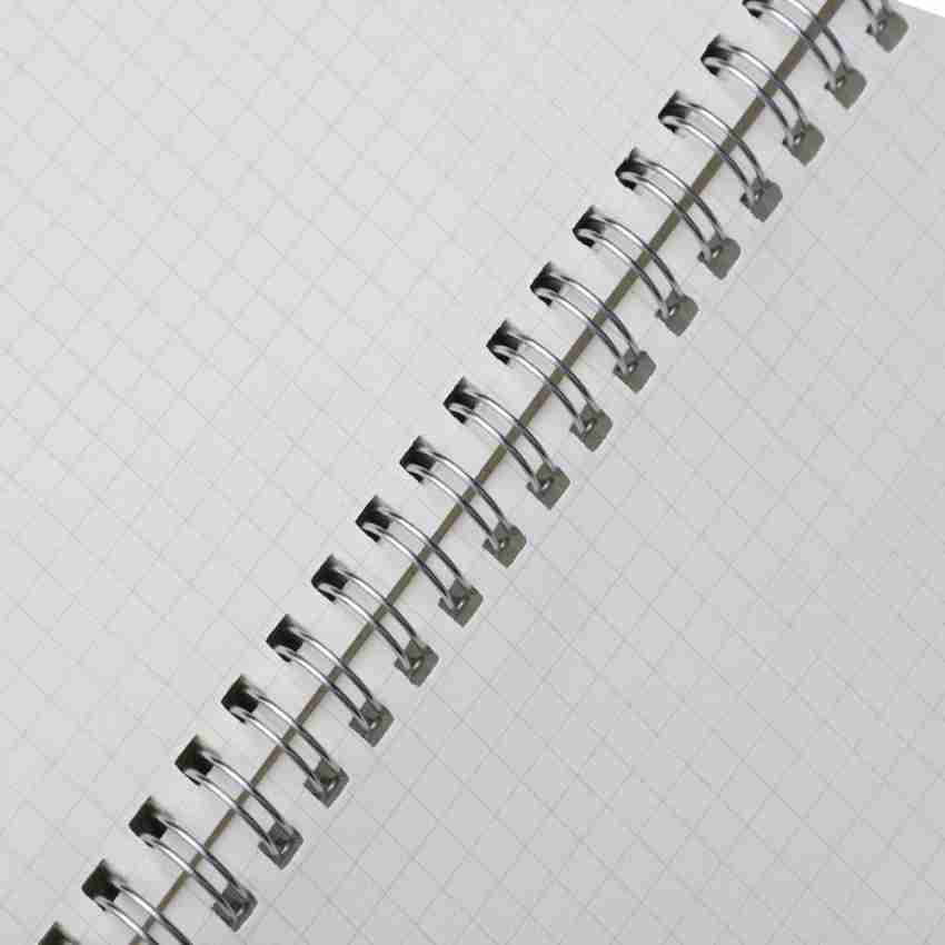 INNAXA A5 Graph Paper Notebook Spiral (3-Pack), Thick 100gsm