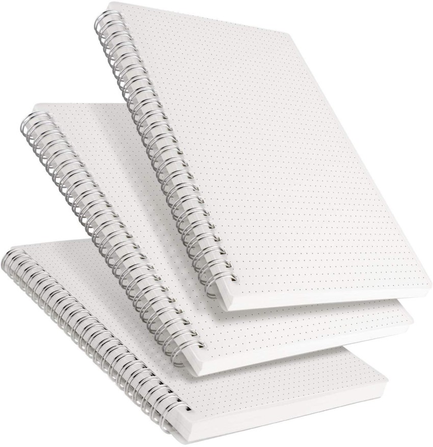Spiral Notebook - 4 Pack Spiral Notebook, 5.6'' x 8.25'', 80 Sheets / 160  Pages Per Notebook, Spiral Notebook with Twin-Wire Binding, Journals for