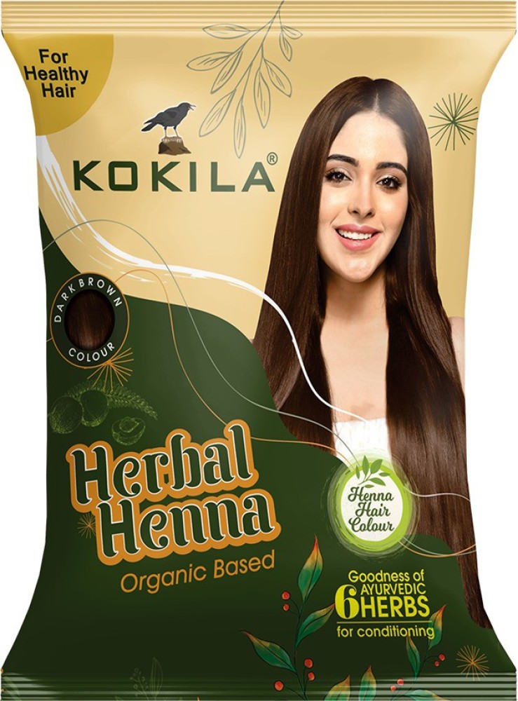 Nisha Natural Henna Based Hair Color Natural Brown Pack of 10 Buy sachet  of 15 gm Powder at best price in India  1mg