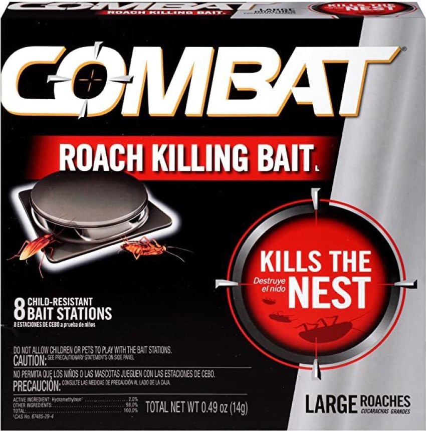 Combat Roach Killing Bait Large Roach Bait Station Kills the Nest,  Child-Resistant - Buy Baby Care Products in India
