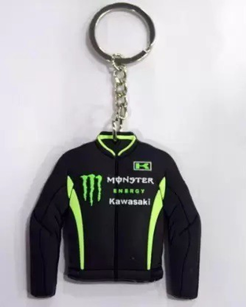 kitton Monster Kawasaki Jacket Rubber Key Chain for Men and Women