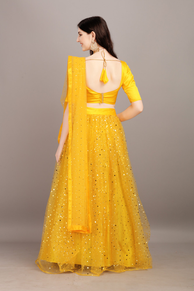 Webric Embellished Self Design Semi Stitched Lehenga Choli