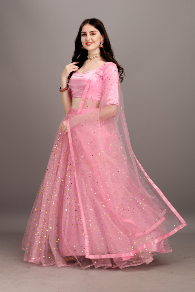 color bucket Embellished Self Design Semi Stitched Lehenga Choli