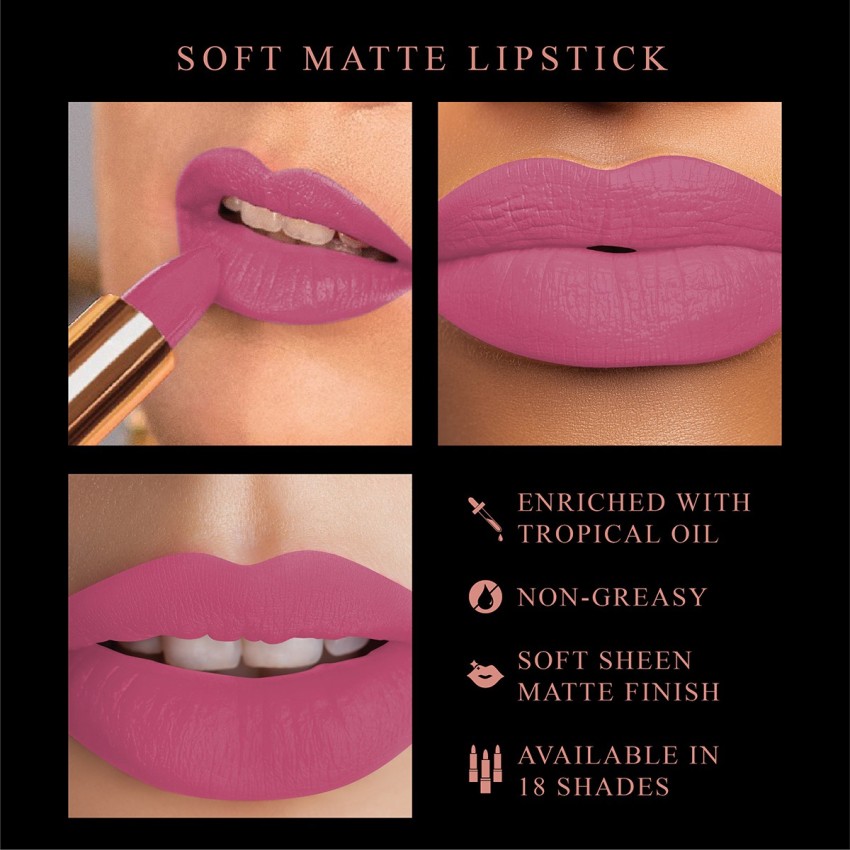 Buy Manish Malhotra Soft Matte Lipstick - Romantic Rouge (Blood Red) Online  at Best Price - MyGlamm