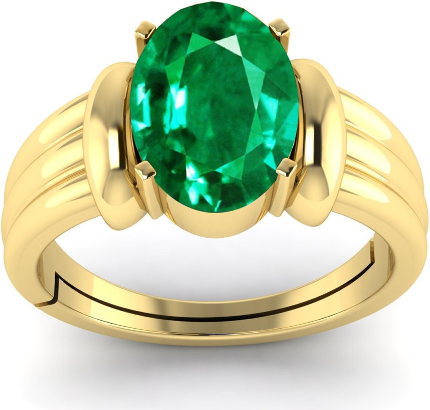 Reageren over Diagnostiseren TODANI JEMS Certified 7.25 Ratti 6.62 Carat Emerald Panna Gemstone For  Women's and Men's Brass Emerald Ring Price in India - Buy TODANI JEMS  Certified 7.25 Ratti 6.62 Carat Emerald Panna Gemstone