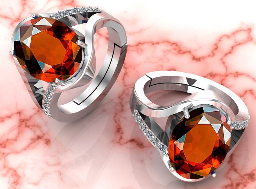 Silver ring with gomed stone store