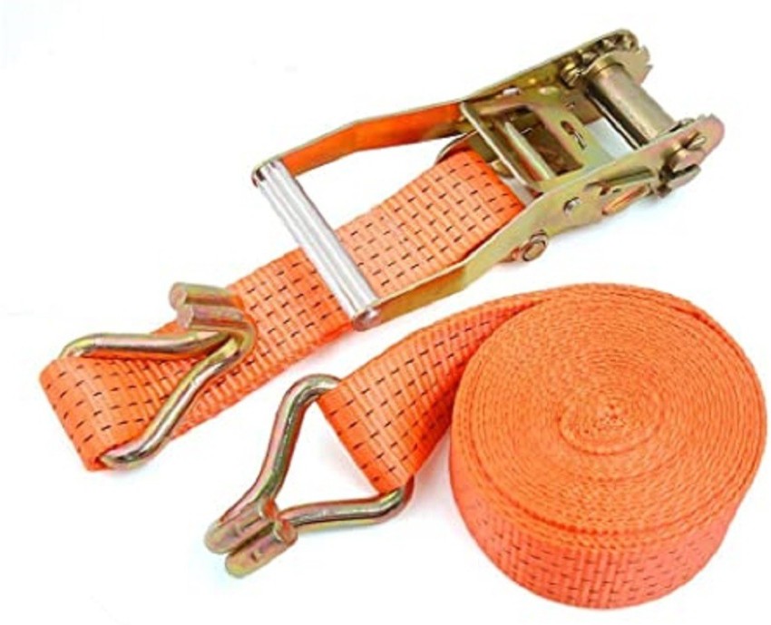 Daz Cam Heavy duty Ratchet Lashing Belt 50mm x 10Mtrs (BS - 5000 Kgs)  Luggage Strap Orange - Price in India