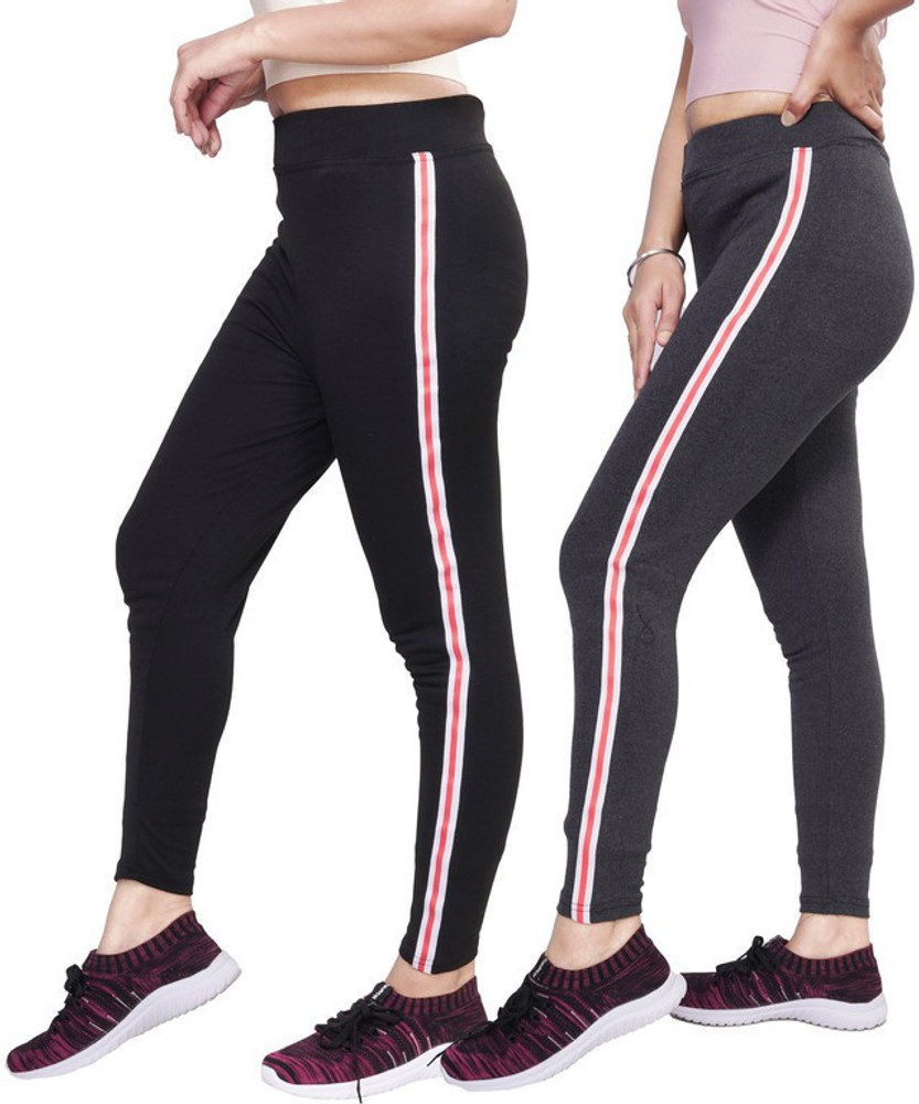 FAYDA MALL Black Grey Jegging Price in India Buy FAYDA MALL