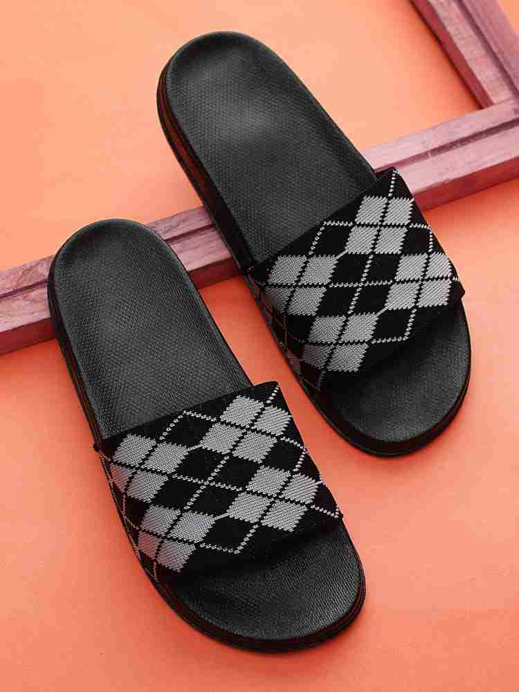 Kapani black best sale slide flip flop