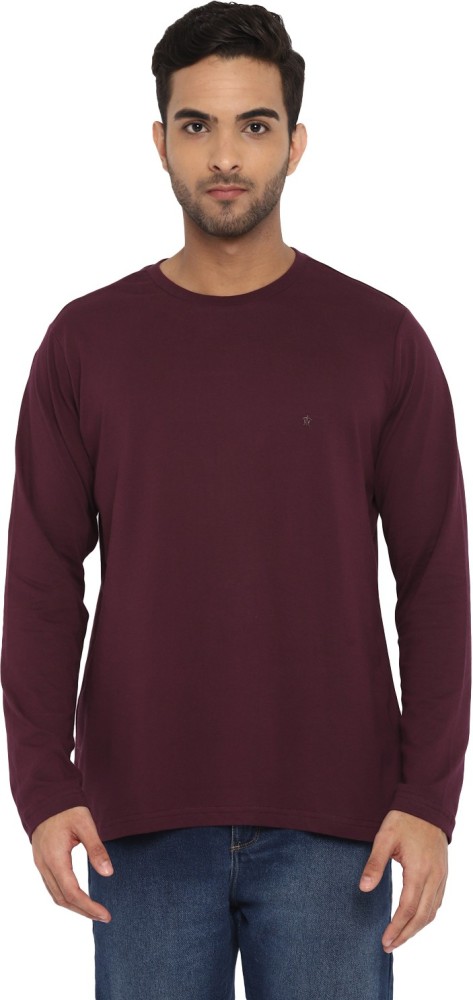 maroon colour full sleeve t shirt