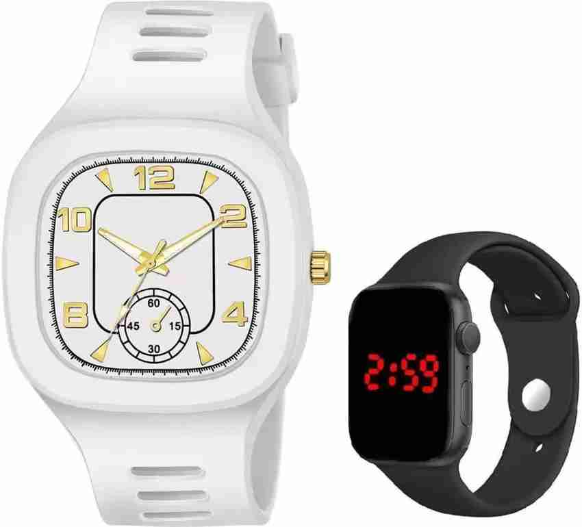 Varni retail led clearance black rubber digital watch