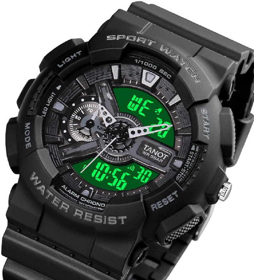 TANOT digital analog watch for watch for boys TNT 4091 BLACK