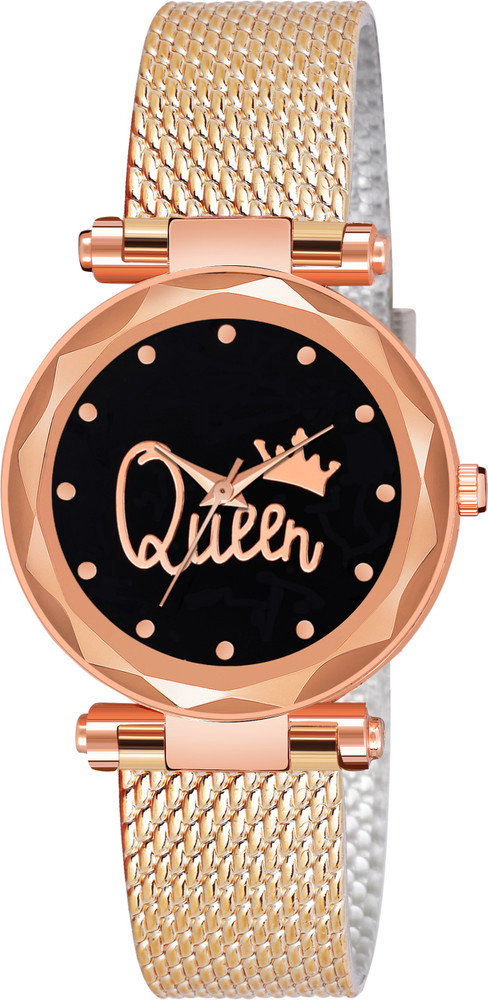 KIARVI GALLERY Analog Watch For Women Buy KIARVI GALLERY Analog Watch For Women Rose Gold Queen Dial PU Belt Analogue Watch For girls and women Online at Best Prices