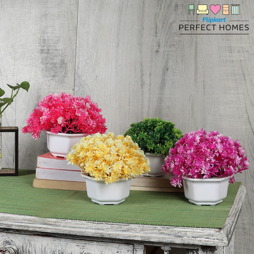 Flipkart Perfect Homes Artificial Flower Pot Combo for Home Office And Garden Decor Wild Artificial Plant with Pot Price in India Buy Flipkart Perfect Homes Artificial Flower Pot Combo for Home