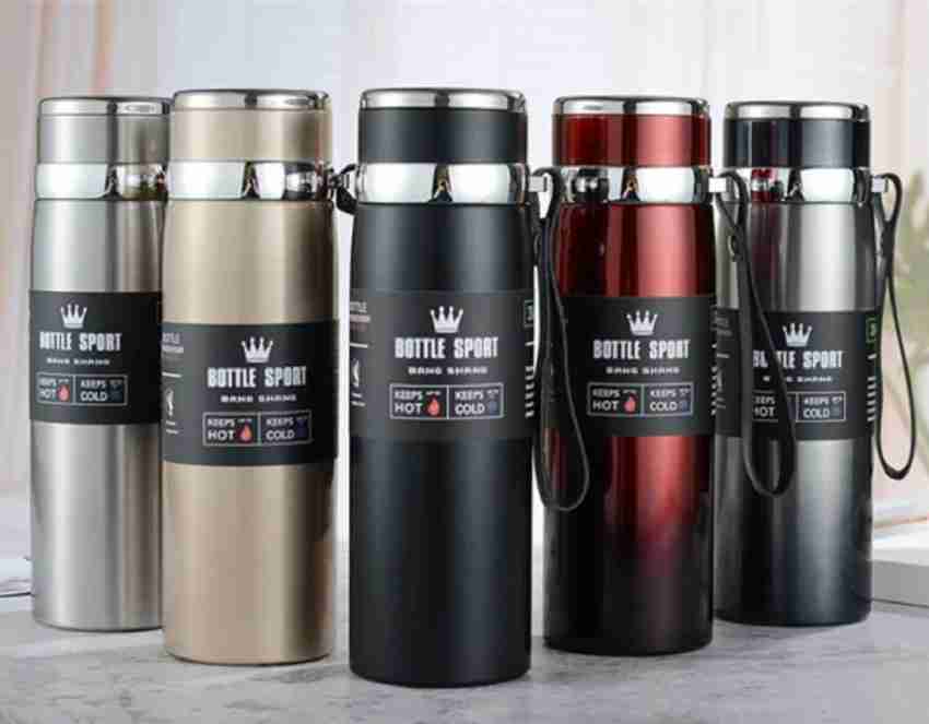 SILVER Stainless Steel Water Bottle for Men Women Kids