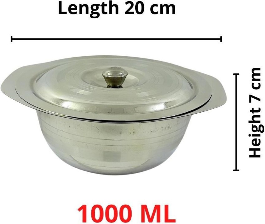 FarQue Stainless Steel Serving Bowl STEEL DONGA Price in India - Buy FarQue  Stainless Steel Serving Bowl STEEL DONGA online at