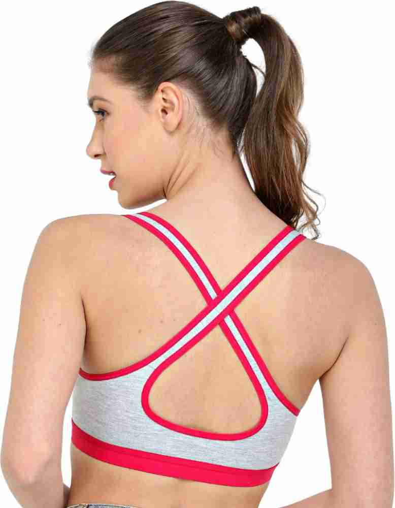 deevaz Combo of 2 Non-Padded Cross Back Sports Bra In Pink & Blue Women  Sports Non Padded Bra - Buy deevaz Combo of 2 Non-Padded Cross Back Sports  Bra In Pink & Blue Women Sports Non Padded Bra Online at Best Prices in  India