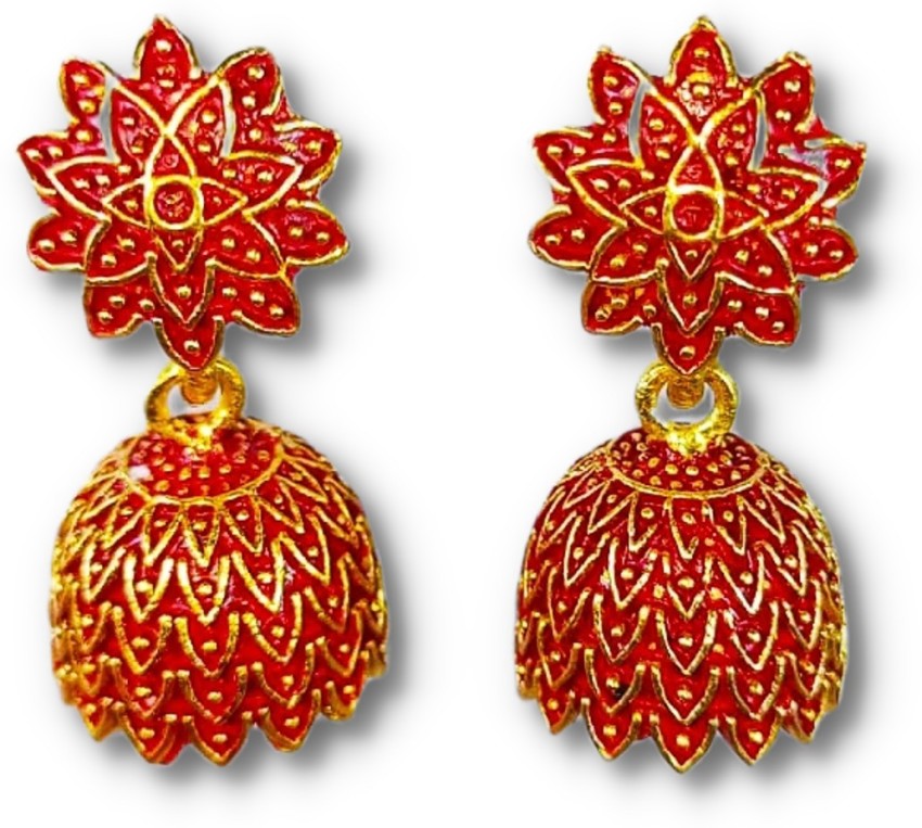 Flipkartcom  Buy Gjewellery Earrings for sensitive ears Alloy Jhumki  Earring Online at Best Prices in India