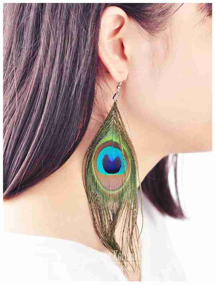 Feather earrings cheap online flipkart
