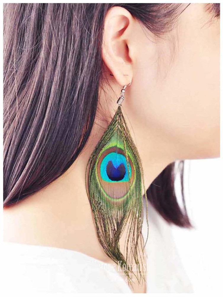 Feather earrings for girls top