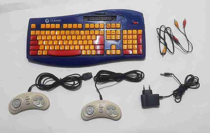 Old game console with 2025 keyboard