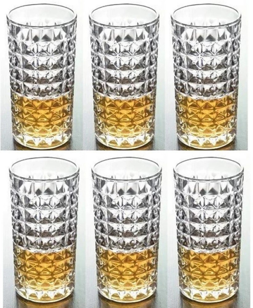 S1Store (Pack of 6) Drinking Glasses for Mixed Drinks, Water